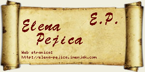Elena Pejica vizit kartica